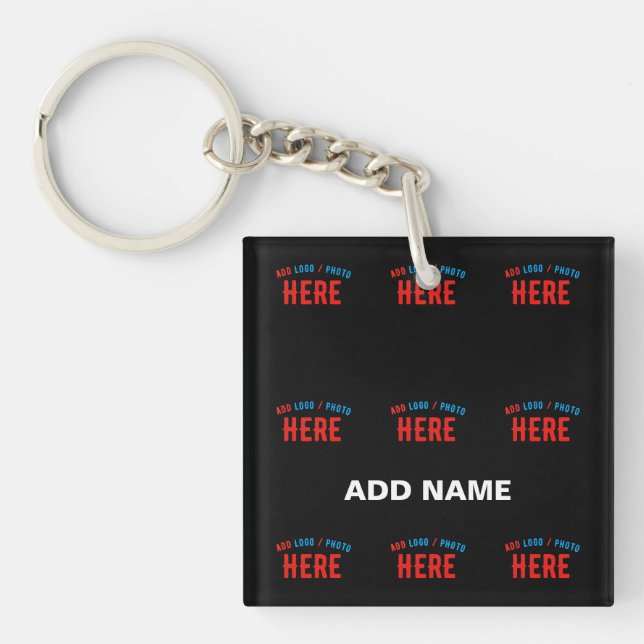 LLAVERO PERSONALIZABLE MODERNO ESTILO NEGRO VERIFICADO MAR (Frente)