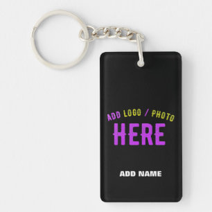 LLAVERO PERSONALIZABLE MODERNO ESTILO NEGRO VERIFICADO MAR