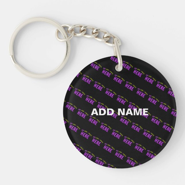 LLAVERO PERSONALIZABLE MODERNO ESTILO NEGRO VERIFICADO MAR (Frente)