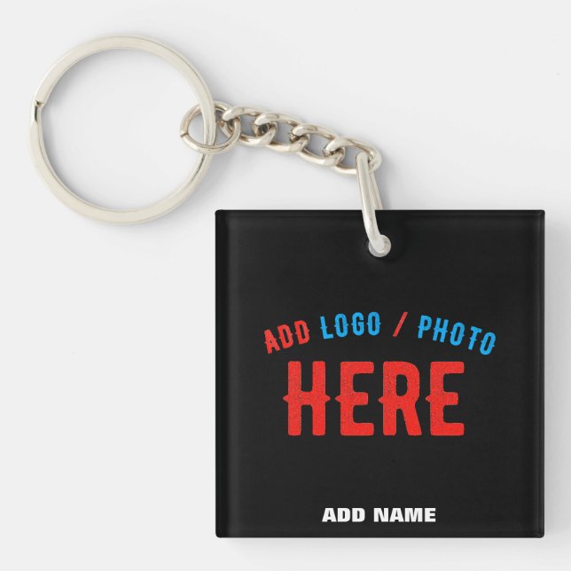 LLAVERO PERSONALIZABLE MODERNO ESTILO NEGRO VERIFICADO MAR (Frente)