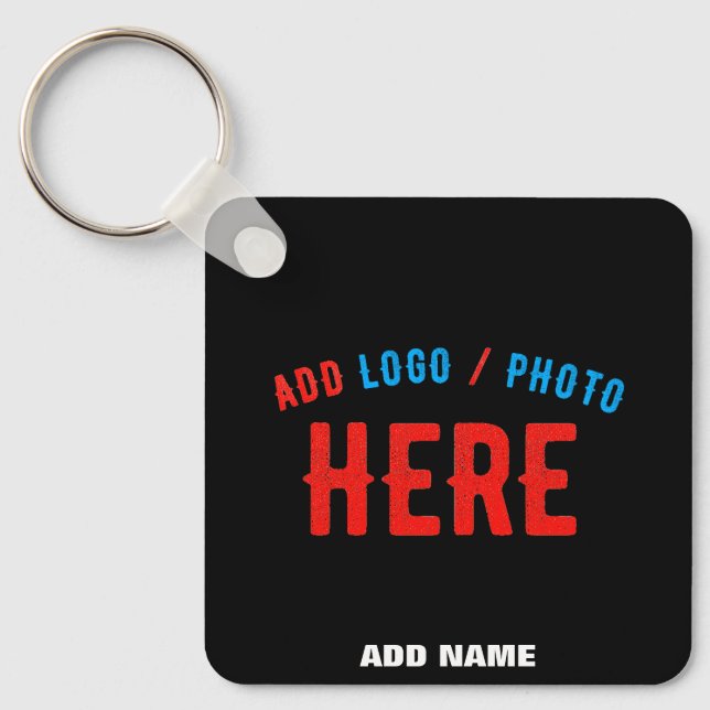 LLAVERO PERSONALIZABLE MODERNO ESTILO NEGRO VERIFICADO MAR (Anverso)