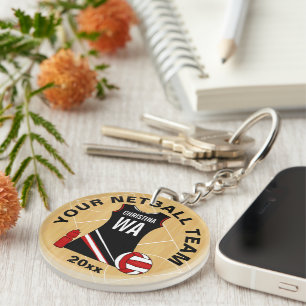 Llavero Personalizable Netball Acrílico