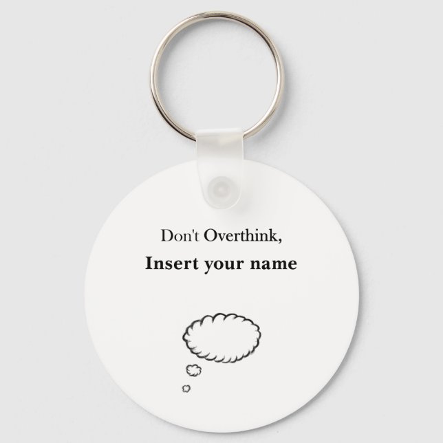 Llavero Personalizable No exagerar el diseño (Anverso)