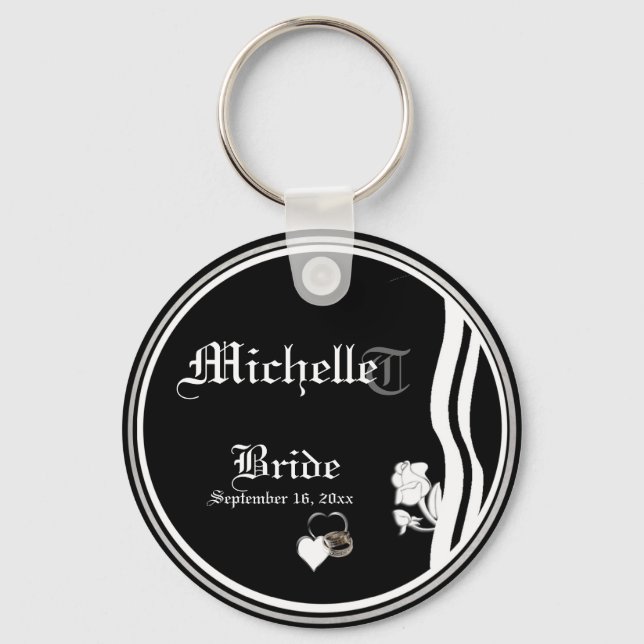 Llavero Personalizable Novias Keepsake Keychain (Anverso)