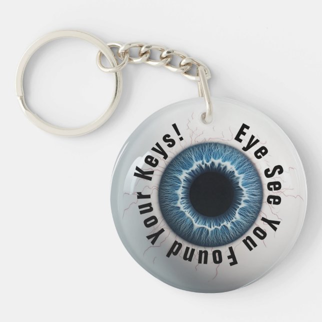 Llavero 👁️ Personalizable Ojo ver sus llaves (Frente)