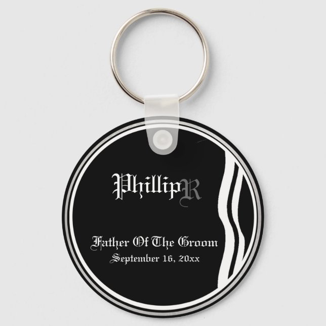 Llavero Personalizable Padre De La Cadena De Claves De Gro (Anverso)