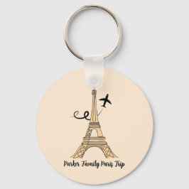 Llavero Personalizable París Viaje Moda Torre Eiffel