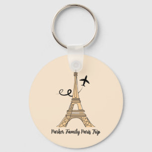 Llavero Personalizable París Viaje Moda Torre Eiffel