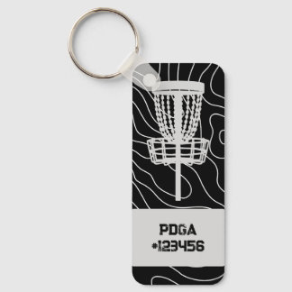 Llavero Personalizable PDGA Número Disco Clave de Golf