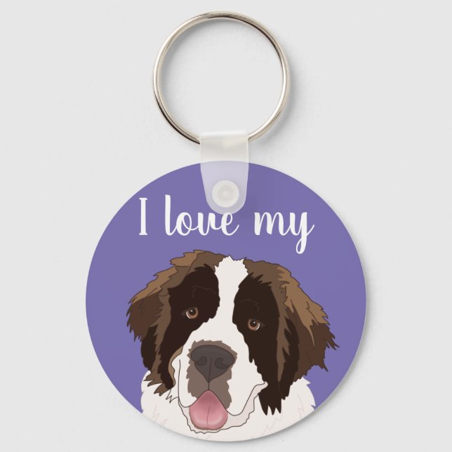 Llavero Personalizable Saint Bernard (Anverso)
