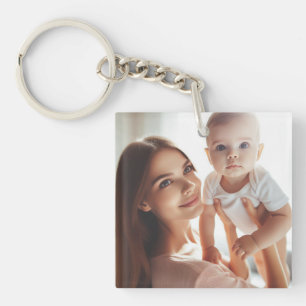 Llavero Personalizable simple dos fotos, regalo personaliz
