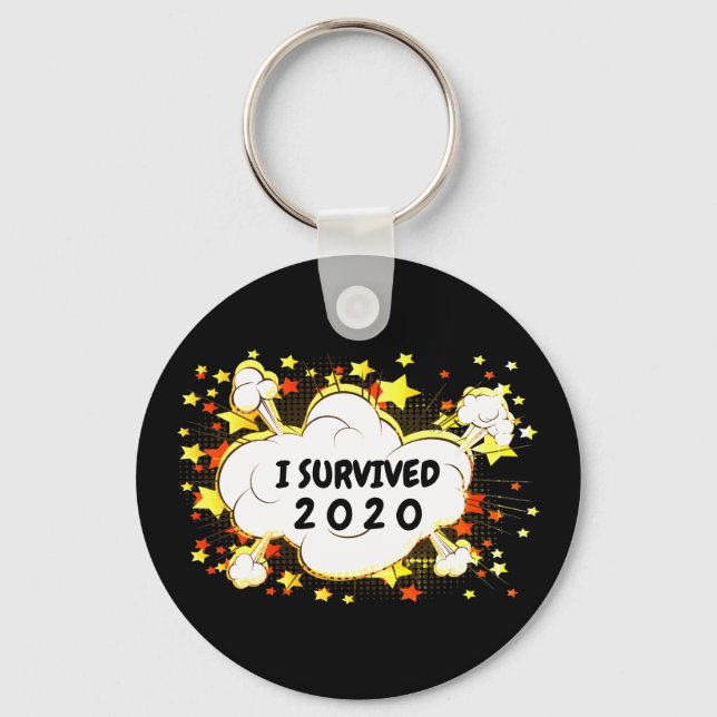 Llavero Personalizable sobreviví a la explosión de 20xx co (Anverso)
