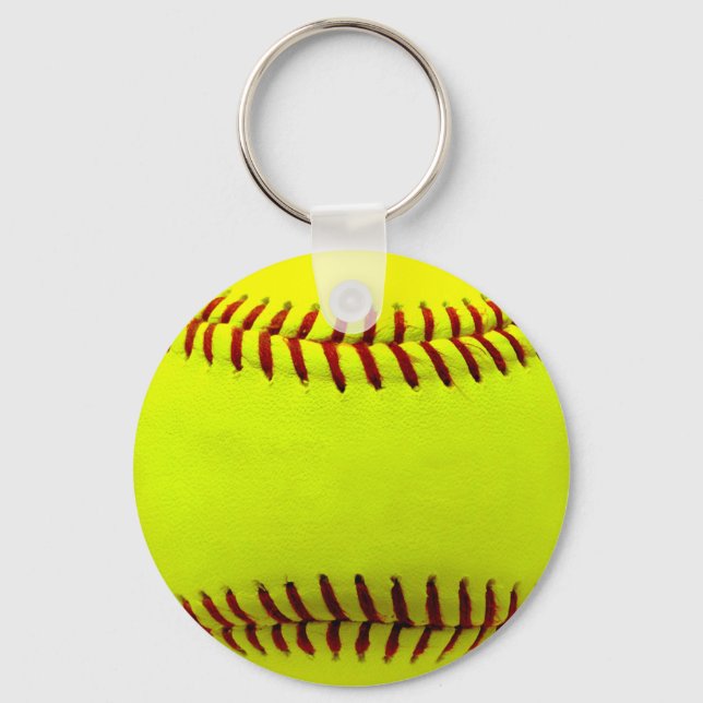 Llavero Personalizable Softball Yellow Team (Anverso)