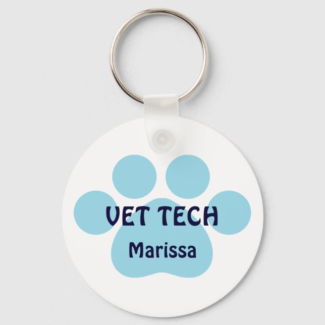 Llavero Personalizable Vet Tech Keychain (Anverso)