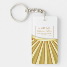 Llavero Personalización, aniversario de oro de la vida rel