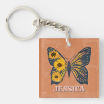 Personalización de la cadena acrílica de mariposa