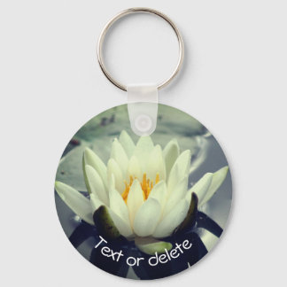Llavero Personalización de la flor de Lily Water Lily
