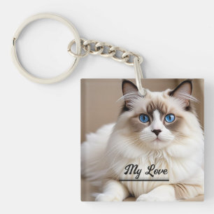 Llavero Personalización de la foto de mascota "My Love"