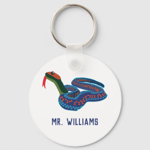 Llavero Personalización de la serpiente de protección de l