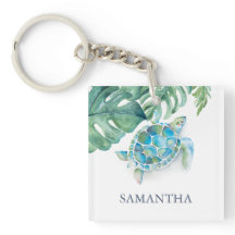 Personalización de la tortuga marina tropical