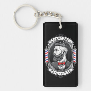 Llavero Personalización del hombre elegante con barba