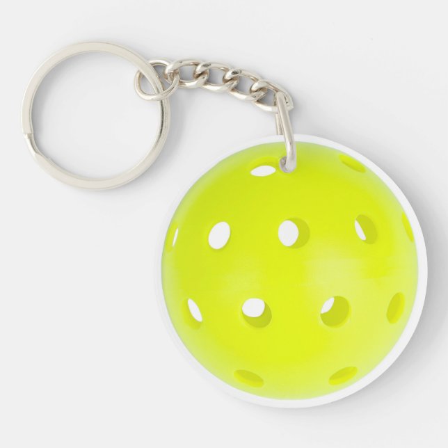 Llavero Personalización del Monograma de Pickleball TEXTO  (Frente)