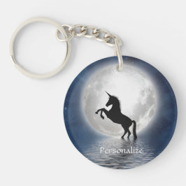 Llavero Personalización del Océano Luna Llena de Silhouett