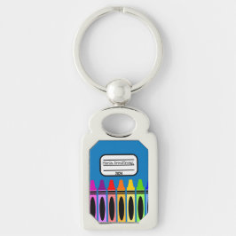 Llavero Personalización metalizado de la escuela de Keycha