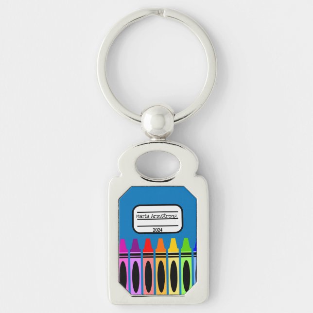 Llavero Personalización metalizado de la escuela de Keycha (Anverso)