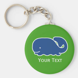 Llavero Personalizada la ballena perrito azul náutica