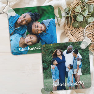 Llavero Personalizado 2 Fotos Familia Personalizada Modern