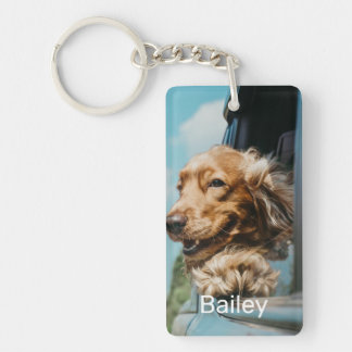 Llavero Personalizado 2 Mascotas Foto Nombre Perro Amantes
