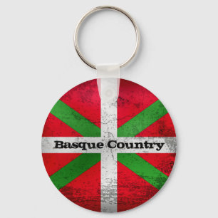 Llavero Personalizado, afligida bandera del País Vasco, Ik