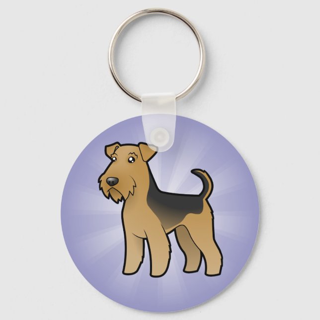 Llavero Personalizado Airedale Terrier / Welsh Terrier (Anverso)