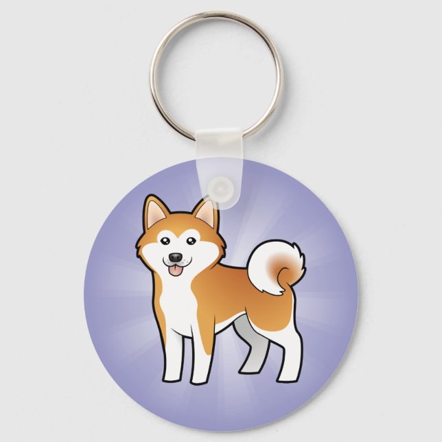 Llavero Personalizado Akita Inu / Shiba Inu (Anverso)