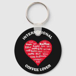 Llavero Personalizado AMANTE DE CAFÉ multilingüe