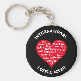 Llavero Personalizado AMANTE DE CAFÉ multilingüe