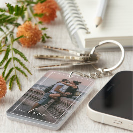 Llavero Personalizado Amantes Imagen Y Simple Cita De Amor