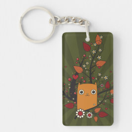 Llavero Personalizado amarillo Kitty Love Foliage