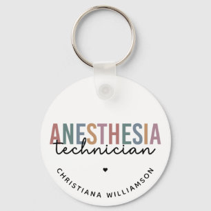 Llavero Personalizado Anestesia Técnico Retro Anestesia Te