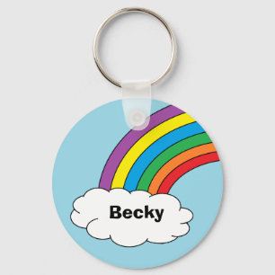Llavero personalizado arco iris