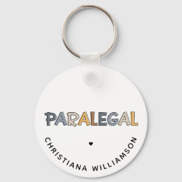 Llavero Personalizado Auxiliar Jurídico Paralegal Regalos