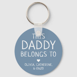 Llavero Personalizado Azul, este papá pertenece al día del