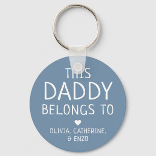 Llavero Personalizado Azul, este papá pertenece al día del