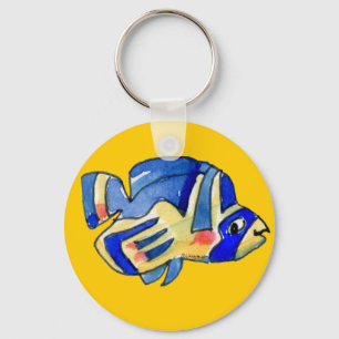 Llavero Personalizado azul mariposa