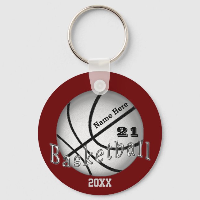Llavero Personalizado barato Baloncesto Ideas de regalo no (Anverso)
