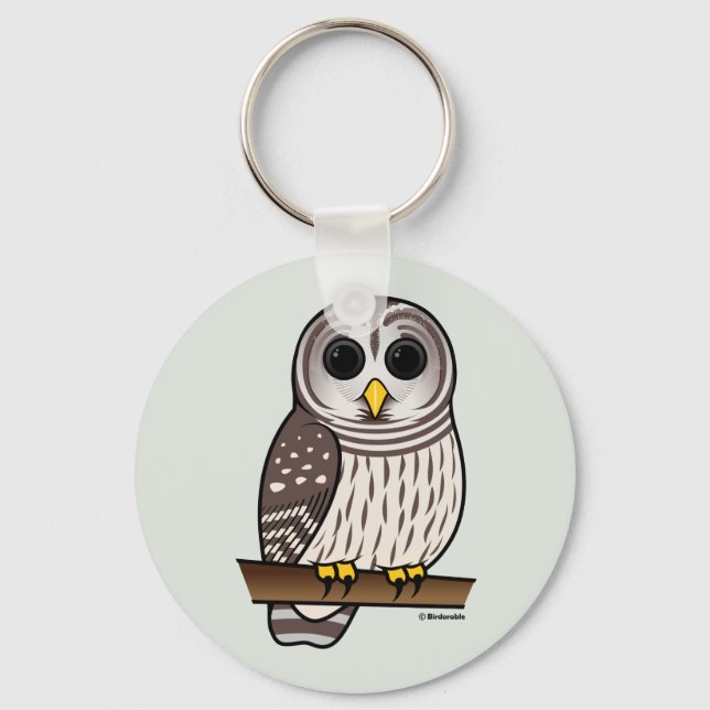 Llavero Personalizado Barred Owl (Anverso)