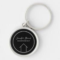 Personalizado blanco negro moderno de Real Estate