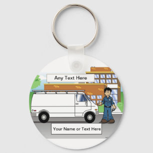 Llavero Personalizado blanco Service Van de PrintedPerfect
