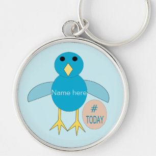 Llavero Personalizado Blue Birthday Boy Chick Keychain